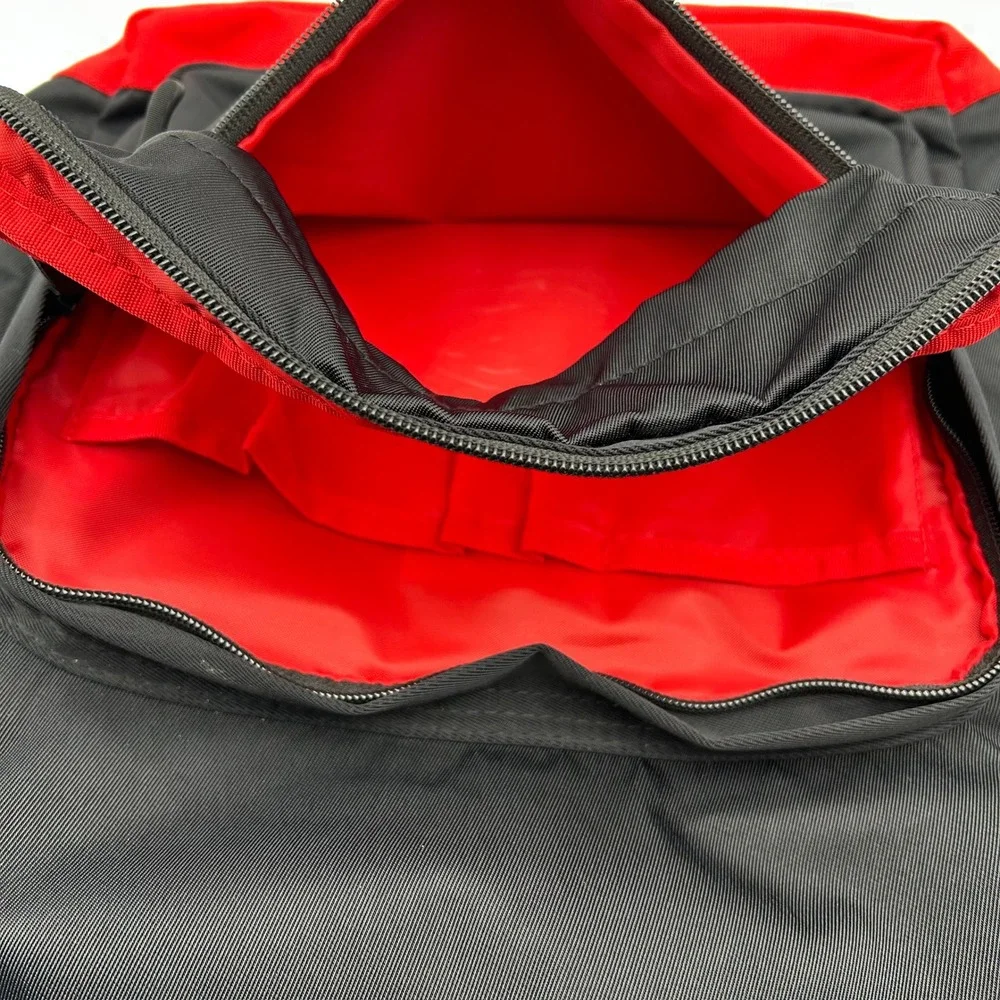 EUC MAINGEAR Classic Laptop Gamer Tech Backpack Black Red Switch Phone Pockets